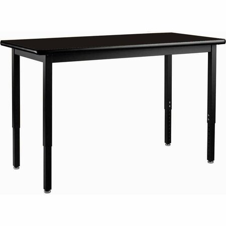 INTERION BY GLOBAL INDUSTRIAL Interion Utility Table, 48 x 30, Black 695747BK